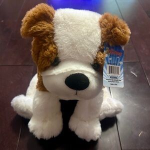 Bear Factory Brown and White Plush Puppy Dog Toy